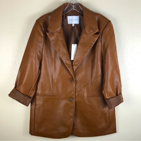 NEW Rebecca Minkoff Lambskin Blazer - Picture 4 of 15